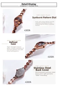Gros plan du boîtier polygonal et du cadran brossé soleil de la montre bracelet