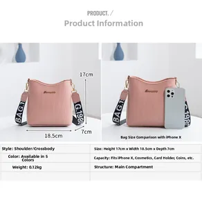 Sac seau rose gaufré croco avec bandoulière lettrée et détails de taille précis
