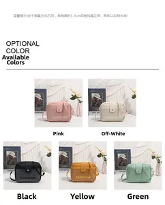Collage de petits sacs à bandoulière tendance en cinq coloris pastel variés