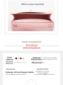 Detail view of pink croc-embossed mini bag showing large interior opening and metal buckle