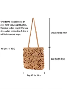 Sac bandoulière fleurs crochetées dimensions 33x31cm et bandoulière de 42cm