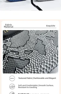 Close-up of grey snakeskin embossed texture on high-quality faux leather tote bag