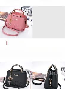 Pink and black embroidered handbags with rose patterns and fringe detail shown with dimensions