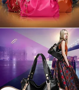 Detailed view of large tote bags in multiple colors with tassels and gold hardware
