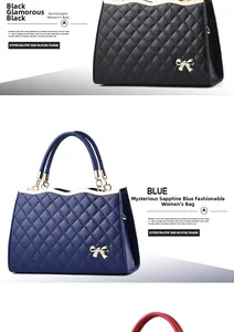 Detail der gesteppten Lederhandtasche mit goldener Schleife und eleganten Griffen