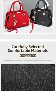 Close-up of litchi pattern PU leather texture with metal buckle and fringe tassel