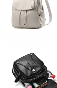 Detail view of spacious backpack interior showing organized storage for daily essentials