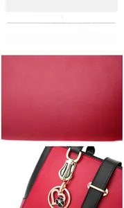 Detailed macro view of litchi grain PU leather and hollow heart metal pendant