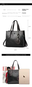 Detailed dimensions of black ripple texture handbag showing size 28x13x23 cm and structure