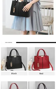 Detail of lychee pattern leather tote bag with gold buckles and various color options