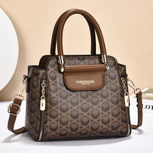 Sac À Main Femme En Cuir PU Imprimé Monogramme Ailes Épaule Bandoulière Mode Simple Polyvalent Quotidien Besace Matériel Doré