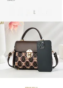 Detail view of stylish crossbody bag capacity showing ample storage for daily essentials