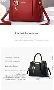 Detailed close-up of textured lychee grain PU leather with elegant gold fashion logo