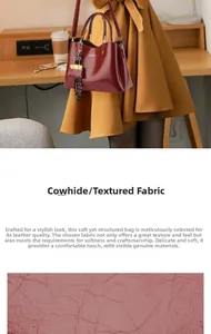 Détail du sac à main en cuir de vachette bordeaux avec ferrures dorées et grainé fin