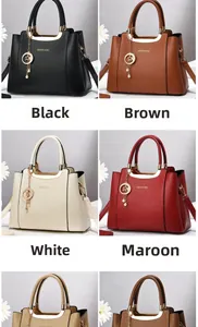 Various colors of grainy faux leather tote bags featuring star and pearl charms