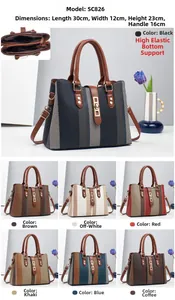 Detail view of large striped tote bag with dimensions 30x12x23cm and color options