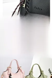 Détail du grand sac cabas en cuir PU avec texture grainée et cordon de serrage tressé