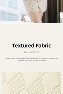 Detailed macro view of high-quality PU leather with geometric quilted texture for handbags
