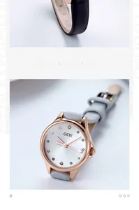 Detailed macro view of the rose gold steel watch case and blue leather strap texture