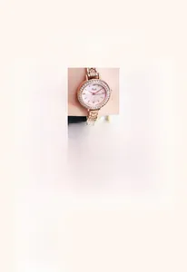 Detailed collection showing luxury rhinestone quartz watches in various elegant colors