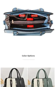 Internal structure of quilted crossbody bag featuring five storage compartments and zippers