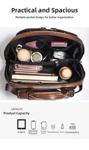 Vue intérieure du sac à dos étanche montrant les compartiments pour iPad et accessoires