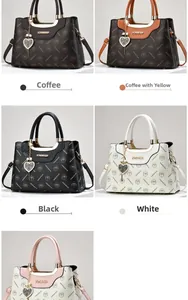 Selection of elegant monogram tote bags in five distinct colors with gold-tone hardware
