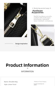 Dettaglio della cerniera dorata e degli accessori metallici su pelle nera martellata