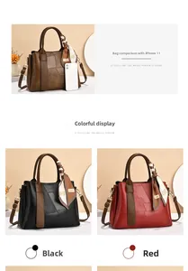 Size comparison of stylish textured handbags for women versus an iPhone 11 model