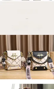 Fashionable crossbody bags featuring diamond quilt pattern and elegant pearl tassels