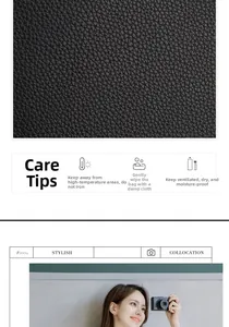 Detail of cross-grain textured leather on a black mini crossbody bag with maintenance tips