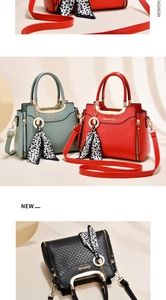 Detail of quilted leather bags with gold ring handles and leopard print scarves