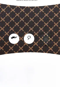 Close-up of woven fabric texture in brown and beige for stylish crossbody bag