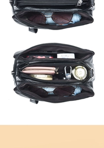 Vertical view of the multi-compartment interior showing large storage capacity