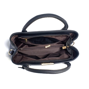 Sac à main tendance en cuir bicolore à grande capacité avec compartiments intérieurs