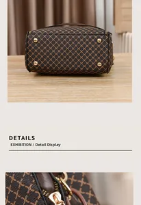 Detailed macro view of crossbody bag bottom with gold studs and crosshatch texture