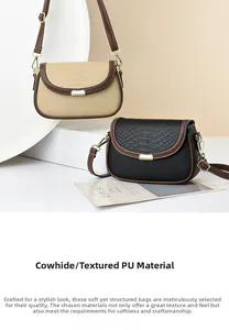 Detail showing beige and black saddle bags with crocodile and lychee leather textures