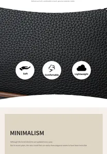 Macro shot of black litchi grain faux leather showing soft and durable texture