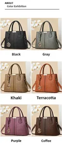 Color options for faux leather handbags with V-shaped stitching and heart charms