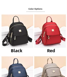 Collection de mini sacs à dos en nylon imperméable disponibles en plusieurs couleurs