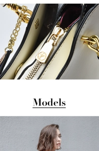 Vue macro d'un sac en cuir crème de luxe avec fermeture éclair et détails dorés