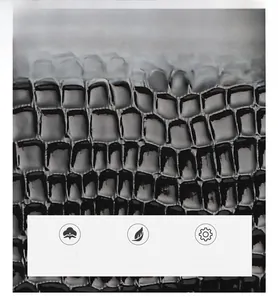 Detail of dark grey faux leather with snakeskin texture, durable and lightweight material