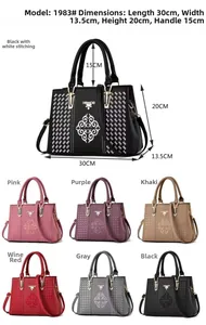 Detailed size specifications for embroidered tote bag with L30cm x W13.5cm x H20cm dimensions