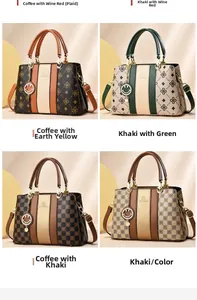 Détails de sacs à main stylés avec motifs patchwork et breloques Smile en métal