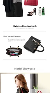 Internal view of quilted lattice handbag showing large capacity for daily essentials