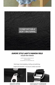 Macro view of soft leather texture and polished metal hardware on lady's handbag