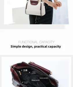 Internal structure detail of the tote bag showing multi-functional pockets and large capacity