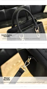Close-up of durable PU leather stitching and electroplated metal hardware on handbag