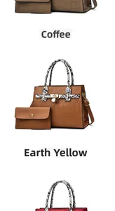 Detail view of crocodile texture tote bags with snake pattern handles and gold lock closure