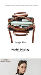 Detail of stone pattern Boston bag showing large capacity for phone, wallet and umbrella